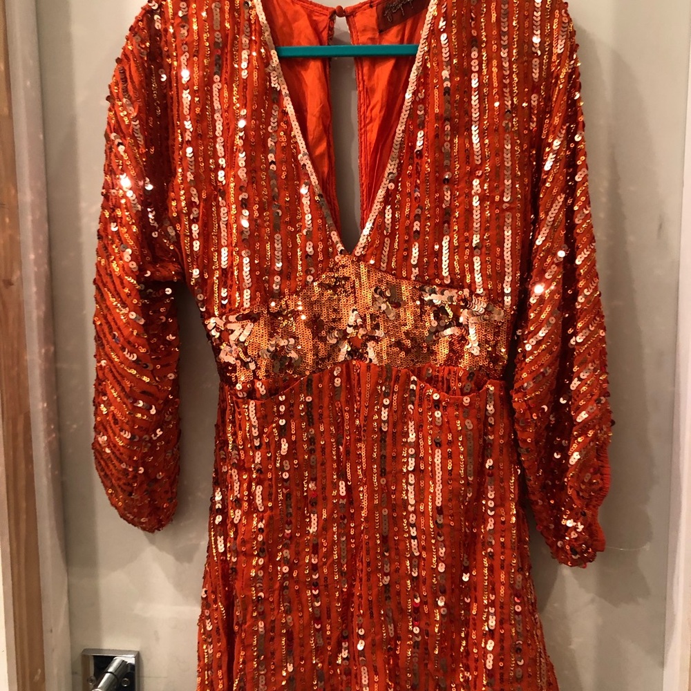 Free people a lovely sequin mini dress